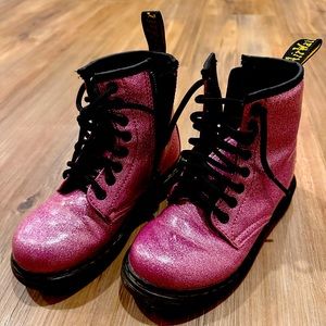 Dr marten size us11 sparkle pink